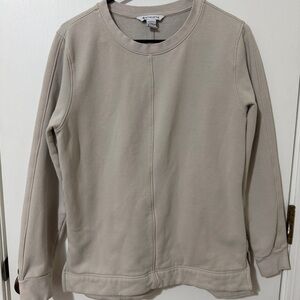 Athleta Beige Crewneck Sweatshirt Women’s Small Athleisure Pullover